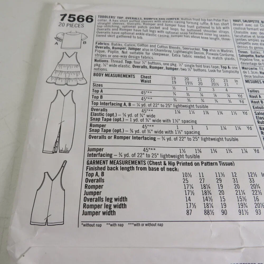 Simplicity 7566 sewing